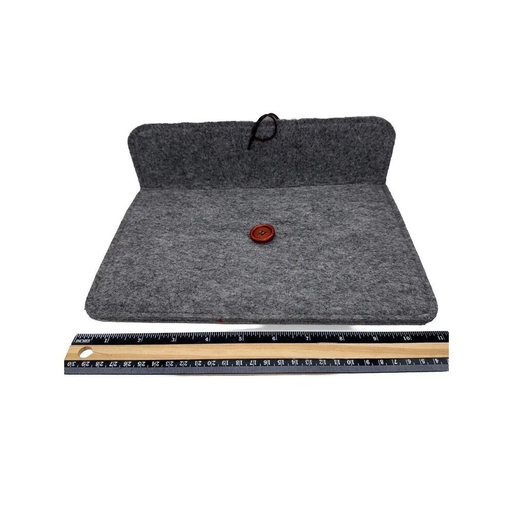 Felt Ipad/tablet Sleeve NWOT Universal 10.50 x 8.25 inches Gray Lined